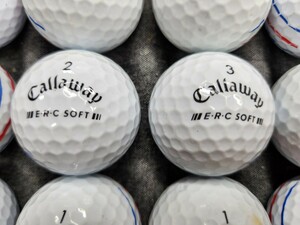 ロストボール 　Callaway キャロウェイ　ERC SOFT トリプルトラック【2021年、2023年】ホワイト　24個