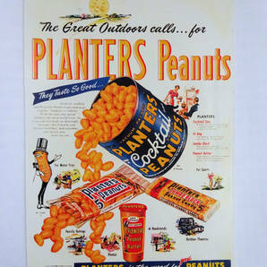 ★中古 送料込★PLANTERS Peanuts(ピーナッツ) サインプレート★アメリカン看板★