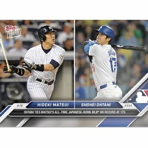 ドジャース 大谷翔平 Topps now 70 松井秀喜 MLB通算 175号 日本人最多タイ 