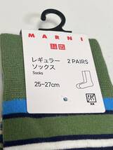 新品 UNIQLO and MARNI マルニ × ユニクロ コラボ ソックス ２枚セット_画像4