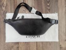 コーチ COACH ウエストバッグ ボディバッグ メンズバッグ レザー ブラック+カモフラ―ジュ メンズ 76845 保存袋付き 新品未使用_画像2