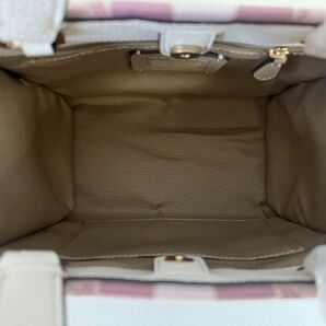 コーチ COACH ハンドバッグ ショルダーバッグ レディース 2WAY ジャガード ピンク/ホワイト アウトレット 保存袋付き 新品未使用の画像3