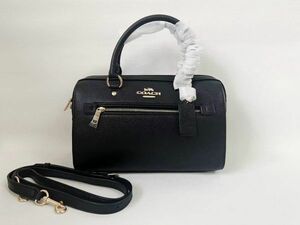 コーチ COACH ハンドバッグ ショルダー 2WAY レディース レザー ブラック 保存袋付き 新品未使用