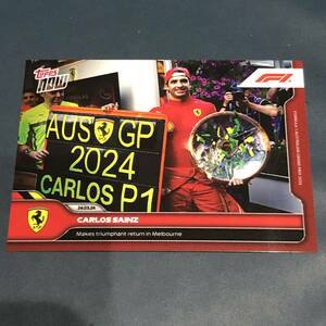 2024 F1 Topps Now formula 1 CARLOS SAINZ Ferrari Makes triumphant return in Melbourne オーストラリアGP優勝 カード