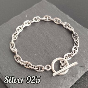  silver 925 anchor chain bracele Marina chain 21cm man teru bracele antique man and woman use original silver sterling 