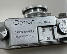 希少 キャノン Canon SⅡ フィルムカメラ レンジファインダーカメラ SERENAR 1:3.5 f=5cm レンズ Made in Occupied Japan 刻印 _画像5