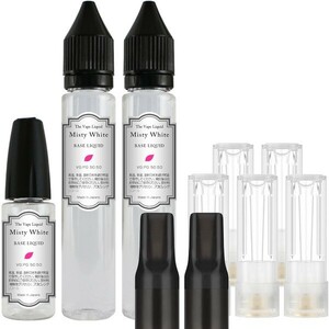 ■送料無料■ MisyWhite 808X 85ml ベースリキッド 40:60 ＆ プルームテックプラス with2 互換カートリッジ5本 VAPE