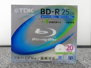 Ограниченная торговая продажа [Неиспользуемая / Неокрытая] Tea Dake TDK Recording Blu-Ray Disc BD-R 25 ГБ 20 Pack BRV25PWB20K