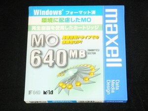 [ unused ]mak cell maxell [ unopened ]MO disk 640MB Windows format MA-M640.WIN.B1E