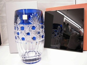 カガミ KAGAMI カガミ カガミクリスタル 切子花瓶 花大セット F684-1972CCB F684-1972CCB