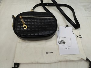 セリーヌ CELINE Cチャーム スモールカメラバッグ ブラック 黒 18836 3BFH 38NO