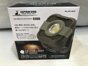 期間限定セール 【未使用】 キャプテンスタッグ CAPTAIN　STAG CS COB キャンピングライト オリーブ UK-4070