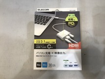 期間限定セール 【未使用】 エレコム ELECOM 映像出力対応 Type-Cドッキングステーション DST-C13WH_画像1