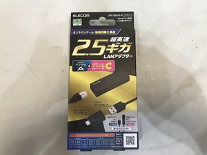 期間限定セール 【未使用】 エレコム ELECOM Type-A/Cポート両対応2.5G有線LANアダプター EDC-QUA3C-B