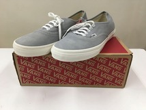 【未使用】 バンズ VANS 【未使用品】VANS オーセンティックレザー サイズ27.5cm グレー VN-0W4NDO6_画像9