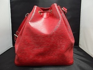 ルイヴィトン LOUIS VUITTON エピ プチノエ カステリアンレッド M44107 ショルダーバッグ 赤 レディース カバン 巾着 鞄