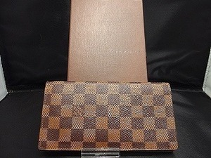 ルイヴィトン LOUIS VUITTON ポルトフォイユロン ダミエ N62228 ルイヴィトン ブラウン