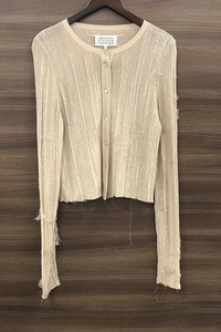 メゾン・マルジェラ Maison Margiela レディース アウター カーディガン ノーカラー 薄い 春 ベージュ系