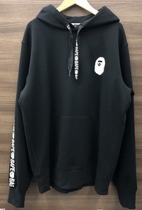 ア ベイシング エイプ A BATHING APE プルオーバーパーカー 黒系 001PPF801003X