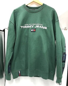 トミーヒルフィガー TOMMY HILFIGER TOMMYJEANS×AAPE スウェットシャツ グリーン