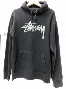 ステューシー stussy ロゴフーディー ブラック