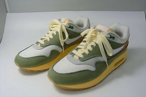 ナイキ NIKE NIKE AIR MAX 1 スニーカー 26cm ホワイト、グリーン、オレンジ系 FD0395-386