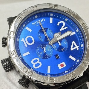 ニクソン NIXON 【ジャンク品】 ムラサキスポーツ 40周年 コラボ 51-30 CHRONO クロノグラフ クォーツ 腕時計の画像5