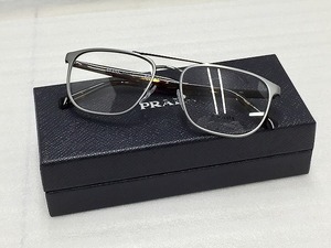 プラダ PRADA 【訳有品】 ダブルブリッジ 眼鏡 ガンメタル×べっ甲 VPR54X