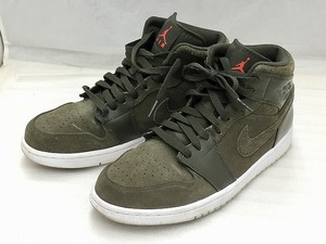 ナイキ NIKE AIR JORDAN 1 RETRO MID SEQUOIA エアジョーダン1 ミッド セコイア メンズ ハイカット 27cm 554724-302