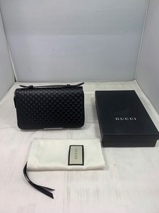 グッチ GUCCI マイクログッチシマ オーガナイザードキュメントケース 長財布 449246・0416