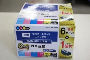 【未使用】 インクカートリッジ 互換/エプソン用 KAM-6CL-L互換 IRH-EKAML-6P+1