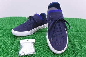 ラコステ LACOSTE タグ付き超極美品 LA PIQU?E NU0722 1超軽量・履き心地抜群メッシュスニーカー27.0ｃｍシューズ靴 紺ネイビー