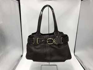 コーチ COACH トートバッグ ハンドバッグ 茶系 13885