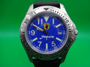 シチズン CITIZEN シチズン サッカー 腕時計 ダイバー 日本代表 JAPAN シルバー ブルー