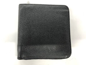 ルイヴィトン LOUIS VUITTON タイガ ポルト ビエ・モネ ジップ アルドワーズ 二つ折り財布 ブラック系 M30672