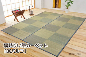 i. flower .. carpet [DX parco reverse side .CP] Brown Edoma 6 tatami ( approximately 261×352cm) ( reverse side : non-woven )