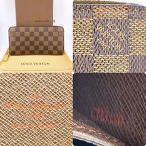 ★美品★ ルイヴィトン LOUIS VUITTON 長財布 ジッピーウォレット ダミエ エベヌ メンズ レディース N60015_画像10