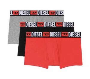 残りわずか　DIESEL 3枚セット ボクサーパンツ ボクサーブリーフ ローライズボクサー アンダーウェア 下着　Mサイズ　ディーゼル