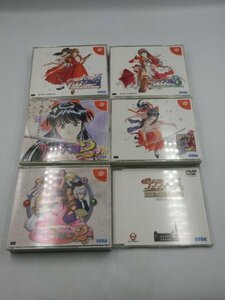 【中古現状品】 ドリームキャスト ゲームソフト サクラ大戦1～4、花組コラムス2、DVD「熱き血潮に」 まとめ売りセガ SEGA ZA1A-T60-4MA505