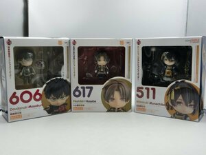 【中古現状品】 フィギュア まとめ ねんどろいど 511三日月宗近 617へし切長谷部 606同田貫正国 合計3点 刀剣乱舞 HO4-T80-4MA532