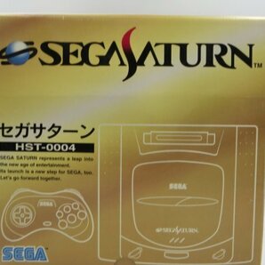 【中古現状品・通電確認済】 SEGA セガ セガサターン HST-0004 ゲーム機 本体 コントローラ 箱付き 1FA2-T100-4MA591の画像1