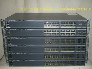 ☆6台セット！ Cisco Catalyst 2960-X [WS-C2960X-24TS-L V03]！(#F5-712)「160サイズ」☆ 