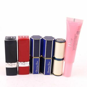  Dior lipstick etc. Addict lip Glo u other 6 point set together large amount cosme PO lady's Dior