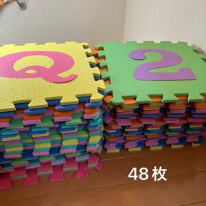 プレイマット48枚　アルファベット　数字