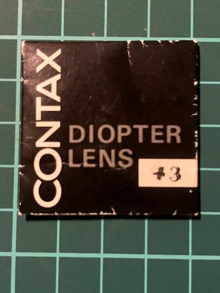 コンタックス（ヤシカ）一眼レフ用　ディオプターレンズ　　　　＋3 視度調整レンズ