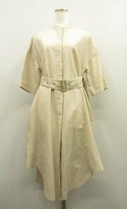 マッキントッシュ ロンドン MACKINTOSH ★ 定価￥49500(税込） 洗える ベルト付 リネン 半袖 シャツ ワンピース ★ ジャパン国内正規品