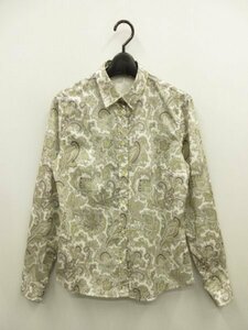 エトロ ETRO ★ 洗える♪　ペイズリー柄コットンシャツ　ブラウス◆サイズ42◆ジャパン正規品