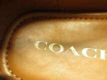 コーチ COACH★定価￥44000（税込）★ロゴプレート付 レザー ローファー スリッポン シューズ モナ ドライバー★サイズ8（24.5cm）_画像8