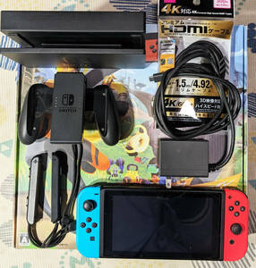 【中古品】任天堂 Nintendo Switch HAC-001 ニンテンドースイッチ　リングフィット アドベンチャー　付き