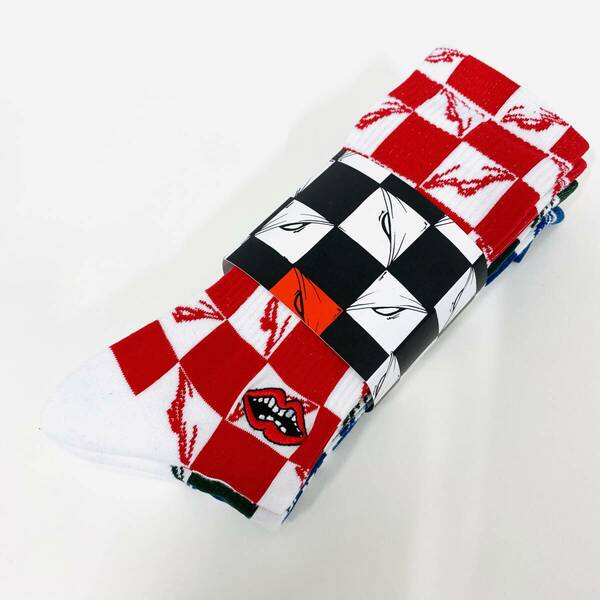 新品未使用 Chrome Hearts Matty Boy 99 Eyes Socks Multi F1276